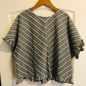 NWT A New Day short Sleeve Striped Top Size L